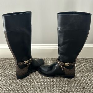 Michael Kors Kincaid Signature Knee Boots